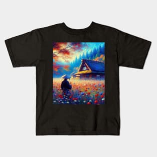 Japanese house - impressionism Kids T-Shirt